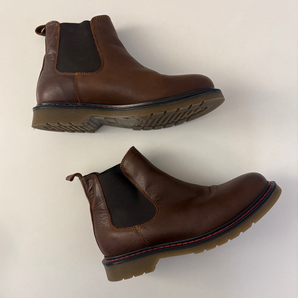 Cruza Tendencia Brown Leather Pull On Chelsea Ankle Boots - Women’s size 37
